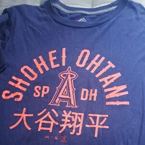 Majestic Navy T-Shirt with Red Accents